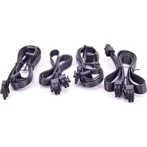 For Cooler Master M520 RS-520-ASAA-A1 Semi Modular PCI-e 6Pin 6+2 Pin 8 Pin 5 Pin Peripheral 4 Pin SATA Power Supply Cable