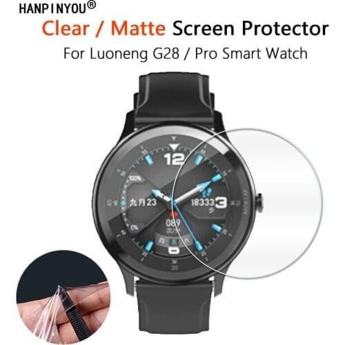 For Luoneng G28 / Pro G28Pro Smart Watch Ultra Clear Glossy / Anti-Glare Matte Screen Protector Soft Film -Not Tempered Glass