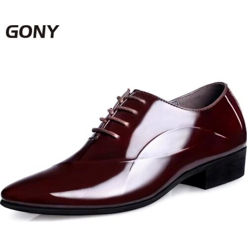 Мужские лакированные туфли GONY China At AliExpress