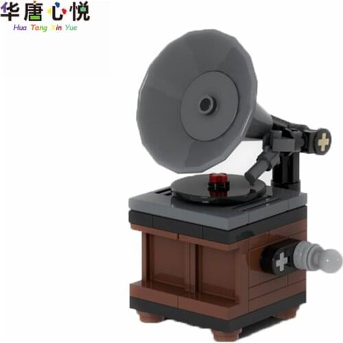 Record Player For Friends Toys For Children Accessories Affectionate Educational DIY Bricks Friend Compatible Building Blocks
