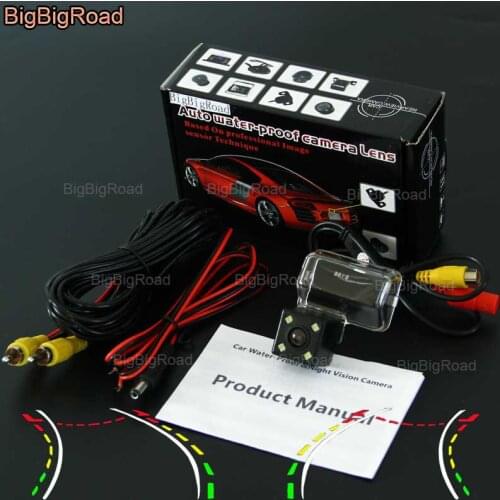 BigBigRoad Car Intelligent Dynamic Track Rear View Camera Night Vision For Mazda CX5 CX-5 CX 5 2012 2013 2014 2015 2016 2017