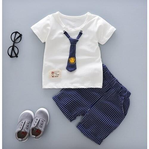 2020 Summer Boys Clothes Set Fashionable Kids Clothes Set Short Sleeve T-Shirt Shorts 2 Piece Set