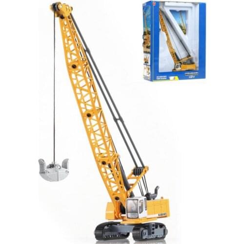 Diecast 1:87 Scale Alloy Engineering Vehicle Vehicle Truck Tower Cable Excavator Crane Toy Cars Static Display Adult Collection