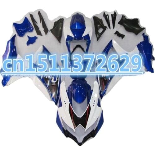 Injection molding fairings for Suzuki GSXR600/750 08 09 10 BLUE black fairing kit GSXR750 2008 2009 2010