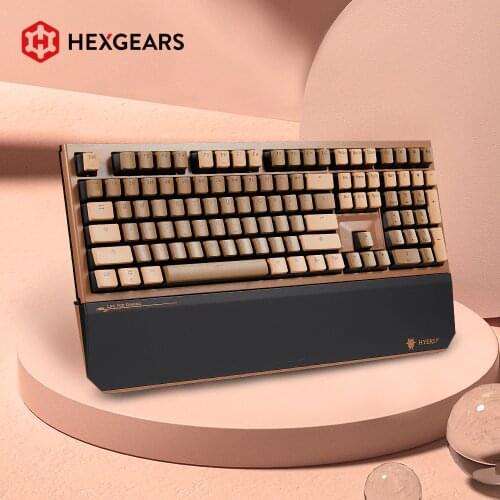 HEXGEARS X5 Kailh BOX Switch Mechanical Keyboard 104 Keys PBT Keycap USB /2.4Ghz Wireless Gamer Keyboard With Hand Rest for PC