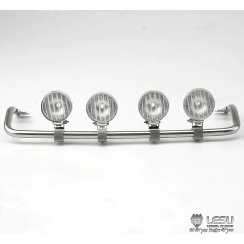 Metal LESU Roof Spotlight LED Lights for 1/14 TAMIYA MAN TGX26.540 RC Tractor Truck Model DIY Car