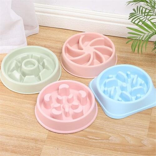 Dog Feeding Food Bowls Puppy Slow Down Eating Feeder Dish Prevent Obesity Cat Dogs Bowl Non-slip Anti Choke Pet Bowls