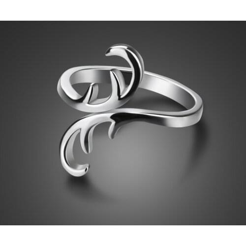 Fashion beautiful morning glory ring. Solid 925 sterling silver tree branch ring adjustable size. Charm woman silver jewelry