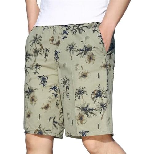 Mens Printed Cargo Drawstring Shorts Outdoor Plus Size Casual Beach Knee Length Shorts