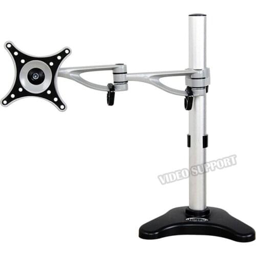 Desktop LCD Monitor Mount Computer Long Arm Mount Adjustable LCD Monitor Holder Monitor Arm for 10"~24" Max Support 10KG Weight