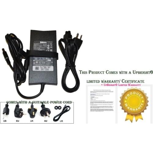 UpBright NEW AC / DC Adapter For Genuine OEM Dell 130 Watt PA-4E PA4E X408G, 330-1829, AC 19.5V Power Adapter PA Battery Charger