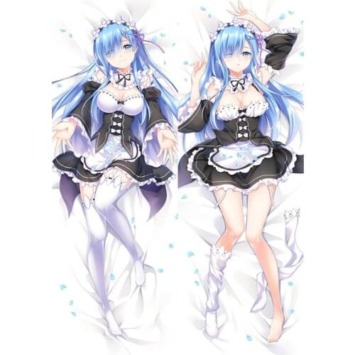 Newly Designe Anime Re:Zero kara Hajimeru Isekai Seikatsu Rem Ram Hugging Body Pillow Cover Case Drop shipping Dakimakura Otaku