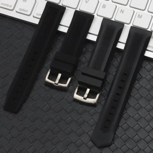 Luxury men black nature watchband 20mm 22mm silicone rubber watch band belt For TAG strap CARRER for Heuer buckle DRIVE TIMER
