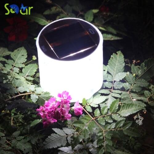 2021 Hot Sale 10LED Solar Powered Foldable Inflatable Protable Light Lamp For Garden Yard Led Solar Light Outdoor