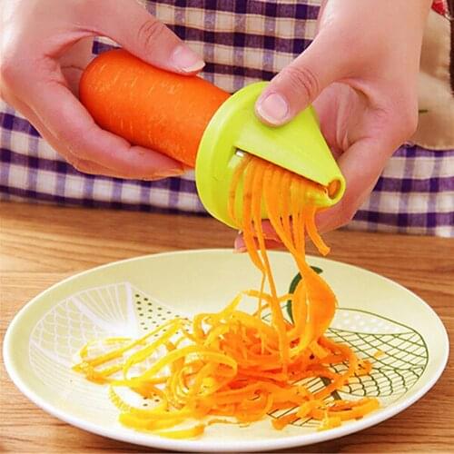 Funnel Shape Shredded Device Spiral Carrot Radish Cutter Vegetable Slicer Shred Device Grater Cooking Tool Kitchen Gadget