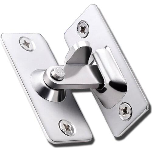 1pc Sliding Door Locks Stainless Steel 90 Degree Right Angle Hook Lock Hook For Sliding Door Lock Bolt Hardware Home Accessories