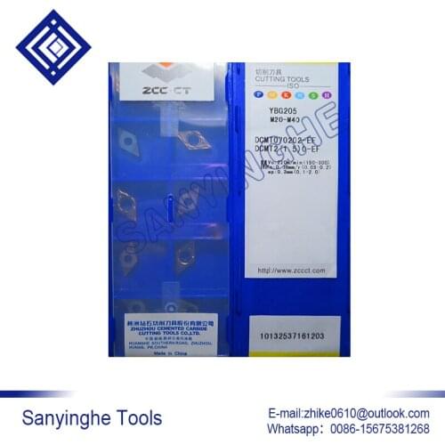 Free shipping high quality 10pcs/lots YBG205 DCMT070202-EF cnc carbide turning inserts