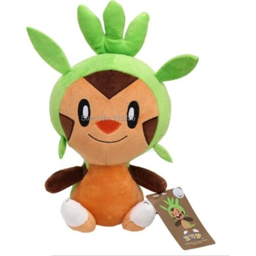 10/Lot Genuine Chespin 28CM Plush Doll Soft Animal Doll For Best Gifts Stuffed Toys