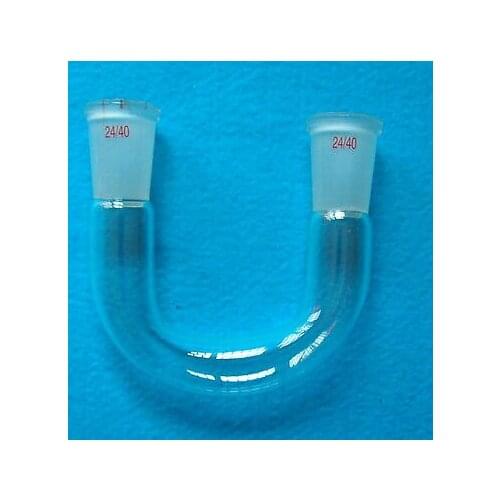 24/40,U-Shape Glass Connecting Adapter,U-Tube,Both Socke Ground Joint