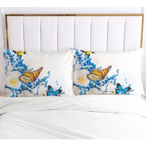 3D Pillowcase Pillow Case Custom 50x70 50x75 70x70cm Bedding For Wedding Flowers Decorative Pillow Cover Home Textile Microfiber