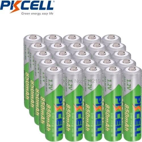 24PCS PKCELL AAA 850mah battery 1.2v NIMH rechargeable battery aaa low self discharge battery and 6pcs battery box holder