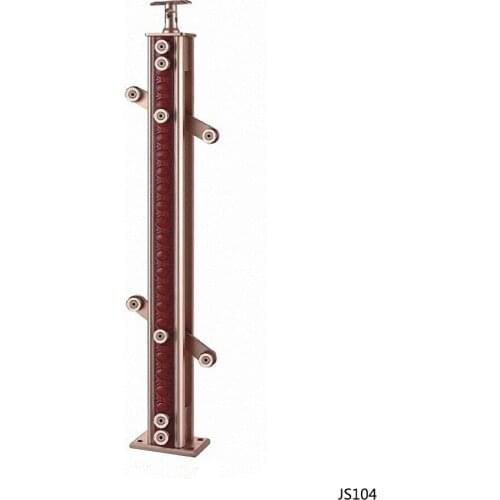 Freeshipping 950mm JS104 Column Customade Floor Mount Newel Handrail Armrest Post Pillar Pole for Staircase