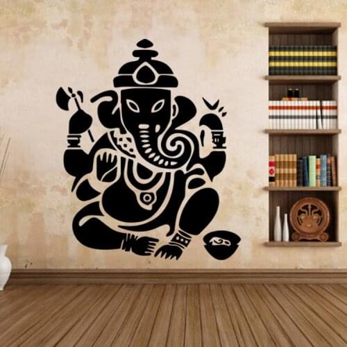 Buddhist Art Wall Stickers India AW9487 Stickers Removable Waterproof Home Decoration Living Room Decal Art mural 6 Colors each