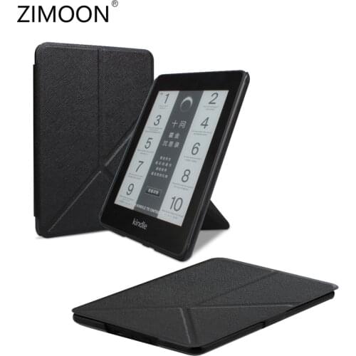 Stand Case For Kindle Paperwhite 4 PU Leather Smart Cover For Kindle Paperwhite 10th PQ94WIF 2018 Released with Folding Bracket