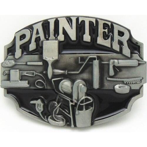 Western cowboy characteristic tool element zinc alloy belt buckle same style for men and women