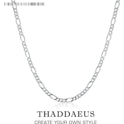 Figaro Chain Classic,2018 Brand New Glam Fashion Jewelry Europe Style Soul 925 Sterling Silver Bijoux Gift For Men Women