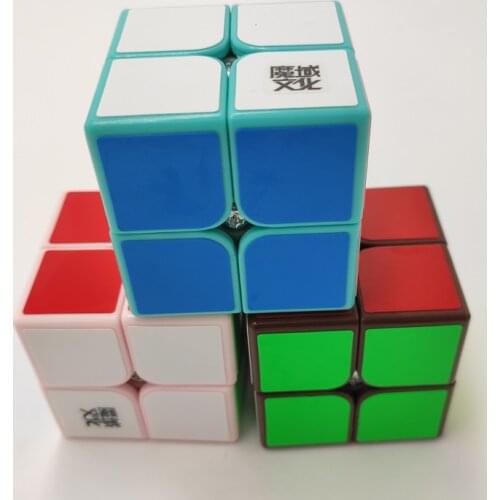 Moyu Tangpo 2x2 cube Black/white/Cyan/pink/coffe/blue/grey Twist Puzzle Educational Toy Cubo Magico