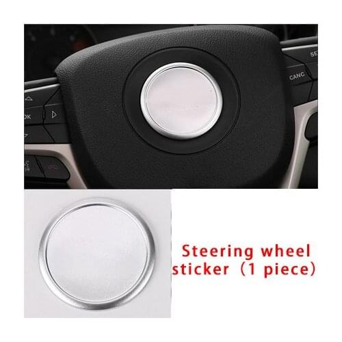 Steering Wheel Sticker Molding Trim For Jeep Cherokee Aluminum Alloy 1pc