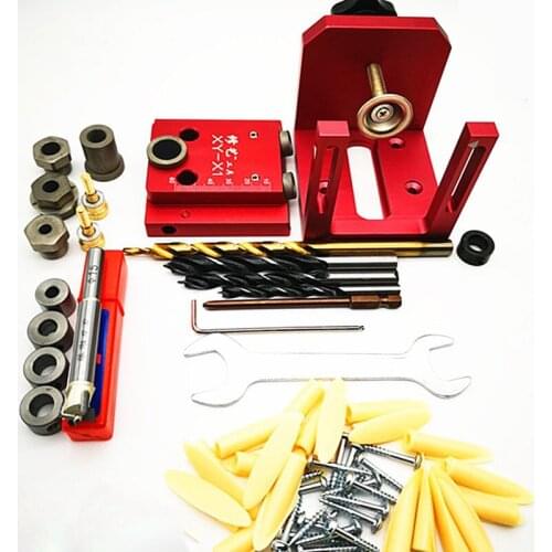 Woodworking Drill Guide Puncher 3 in 1 Carpenter Inclined Hole Machine Locator Doweling Hole opener round wood tenon combination