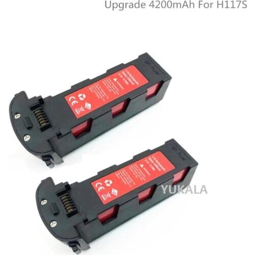 Upgrade 11.4v 4200mAh Battery with Charger for H117S Zino GPS RC FPV Racing Camera Drones Quadcopter Parts 11.4V Battery