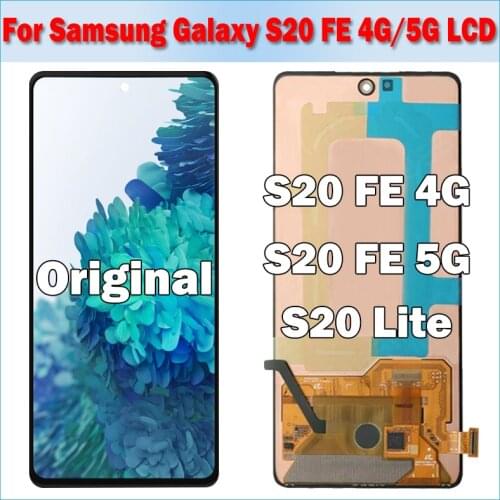 Original 6.5"For Samsung Galaxy S20 FE 5G LCD S20 Lite Display Touch Assembly Replacement Part For Samsung SM-G781B SM-G781U LCD
