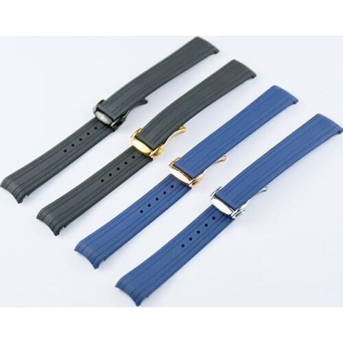 Watch accessories rubber strap For Omega new hippocampus 300 universe ocean AT150 men & women diving sports silicone strap 20mm