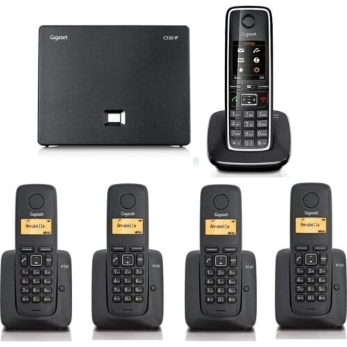 Siemens Gigaset C530 IP 5 Built-in Dect 4 Cordless Telephone Exchanges, cordless phones with both card and switchboard use