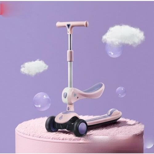 TT Scooter Childrens Slippery Luge Boys and Girls Princess 1-2-3 Years Old 6 Baby Can Sit and Ride