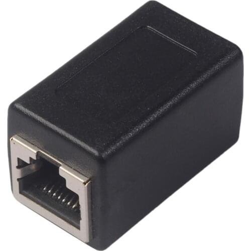 1pc/5pcs RJ45 Network Cable Coupler PC Computer Networking Cord Wire Connector RJ45 Female to Female Network Card Extender Head