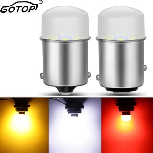 2pcs 3014 9smd S25 1156 BA15S P21W LED 1157 BAY15D P21/5W Lamp Led Bulbs For Turn Signal Light Turn Signal Bulbs 12V DC White