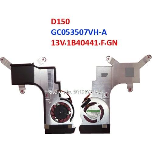 Laptop CPU FAN & Heatsink For ACER AS ONE D150 GC053507VH-A 13V.1B40441.F.GN AT084001SS0 DC 5V 0.8W D250 KAV60 KAVA0 P531H D250