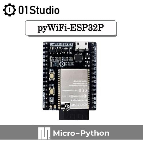 01Studio pyWiFi- ESP32P 8M RAM Development Demo Embedded Board MicroPython WiFi LVGL Programming Develop Wireless ESP32