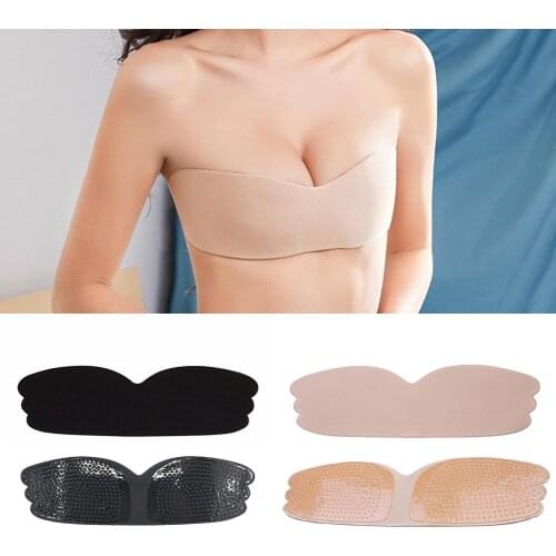 1 Pc Soft Silicone Push-Up Strapless Backless Self-Adhesive Womens Invisible Bra One Size