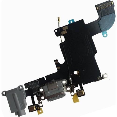 10Pcs/lot White/Light Grey/Deep Grey Color Charging Port Dock Connector Flex Cable for Apple iPhone 6S