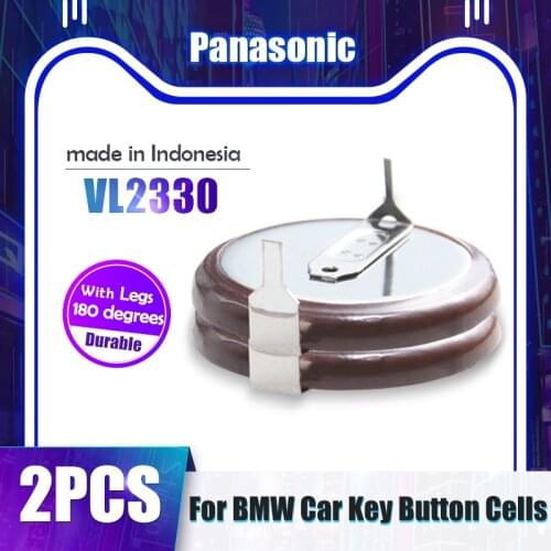 2PCS Original Panasonic VL2330 VL 2330 3V 50mah Rechargeable Lithium Battery Button Coin Cell For Remote Car Key Timer ML2330