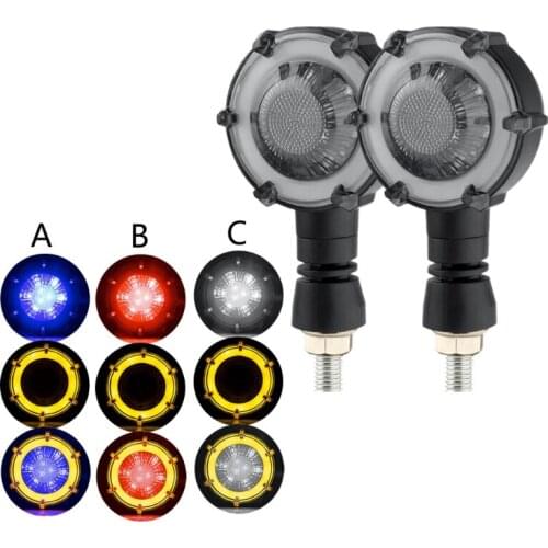 2pcs Motorcycle Turn signals Motorcycle LED DRL Motorbike Led Indicator Daytime Running Light Flowing Brake Strobe