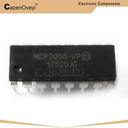2pcs/lot MCP3008-I/P MCP3008 DIP-16 In Stock