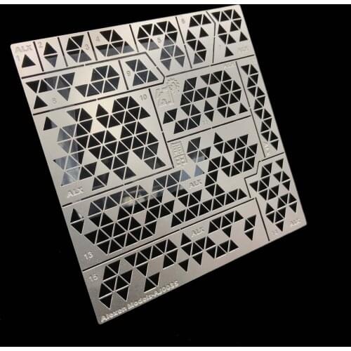 AJ0035 "Magic Angle" Triangle Digital Camouflage Hollow Spray Plate for Gundam