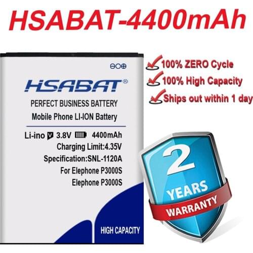 HSABAT 4400mAh Battery for Elephone P3000S Elephone P3000 free shipping