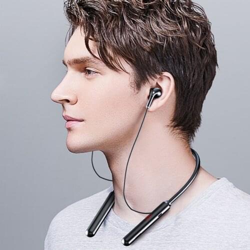 LED Bluetooth-Compatible Wireless Headphones 5.0 Sports Magnetic Earbuds Waterproof Sports Headset For Iphone Xiaomi Samsung